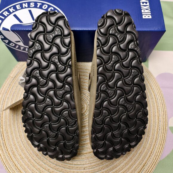 💯Women's Taupe Suede Birkenstock Boston Shoes - Narrow Fit - Picture 6 of 6